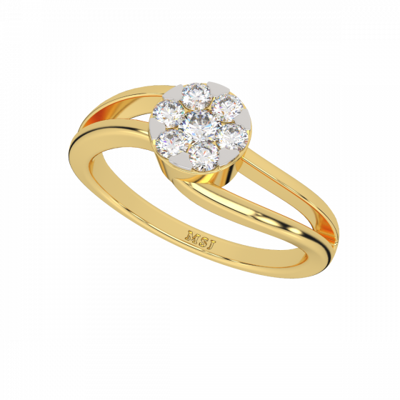 Catch The Flash Gold Diamond Ring