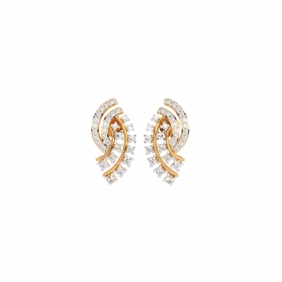 _I am aligned with my purpose_ 18k Gold & Diamond Earrings