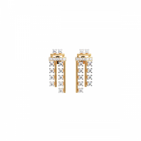 I am resilient - 18K Gold & Diamond Earrings