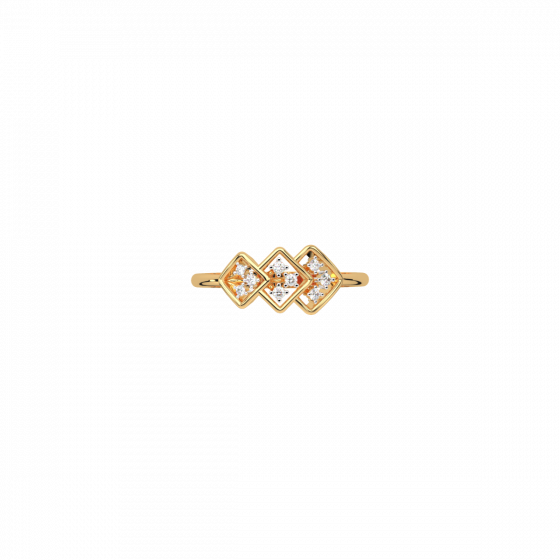 I am grateful for my journey - 18K Gold & Diamond Ring