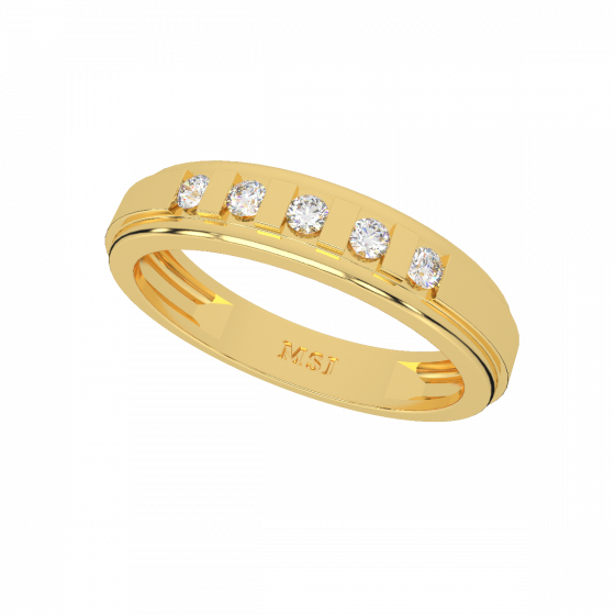 The Rope Style Band of Diamond for Her