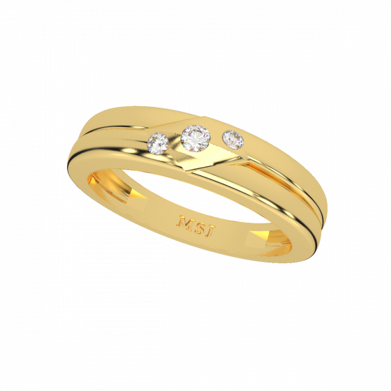 The Trendy Engagement Band of Diamond For Him