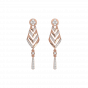 Diamond and Gold Christmas Tree Earrings