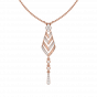 Diamond and Gold Christmas Tree Pendant