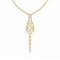 Diamond and Gold Christmas Tree Pendant