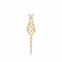 Diamond and Gold Christmas Tree Pendant