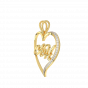 Get It Customized Couple Initials Gold Diamond Pendant