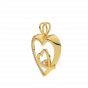 Like A Heartbeat Gold Diamond Heart Pendant