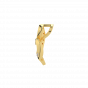 The Dazzle Heart Gold Diamond Heart Pendant