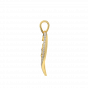 Get It Customized Couple Initials Gold Diamond Pendant