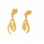 The Natural Essence Gold Diamond Earrings