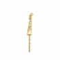 Diamond and Gold Christmas Tree Pendant