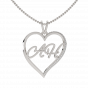 Get It Customized Couple Initials Gold Diamond Pendant