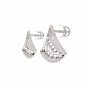 The Golden Lattice Diamond Stud Earrings