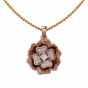 The Floral Fashion Diamond Pendant Set