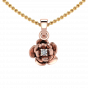 The Tiny Flower Diamond Pendant Set