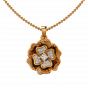 The Floral Fashion Diamond Pendant Set