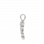 Alphabet R Heart Gold Diamond Pendant