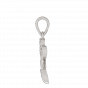 Letter N Heart Gold Diamond Pendant