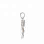 Letter K Heart Gold Diamond Pendant