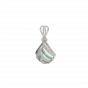 Diamond and Gold Christmas Enamel Pendant