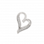 The Dazzle Heart Gold Diamond Heart Pendant