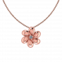 Awesome Gold Flower Diamond Pendant