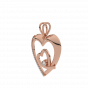 Like A Heartbeat Gold Diamond Heart Pendant