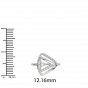 Diamond and Gold Christmas Triangle Ring