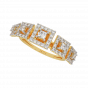 The Squares Encase Gold Diamond Ring