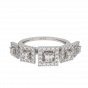 The Squares Encase Gold Diamond Ring