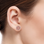 The Floral Gold Diamond Earrings