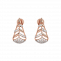 Christmas Tree Diamond and Gold Earring
