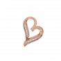 The Dazzle Heart Gold Diamond Heart Pendant