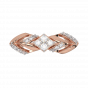 Diamond and Gold Christmas Star Ring