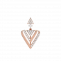 Diamond and Gold Christmas Triangle Pendant