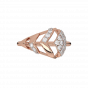 Christmas Tree Diamond and Gold Ring