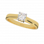The Key Solitaire Gold Diamond Solitaire Ring