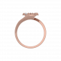 The Floral Heart Gold Diamond Floral Ring