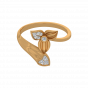 The Floral Heart Gold Diamond Floral Ring