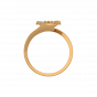 The Floral Heart Gold Diamond Floral Ring