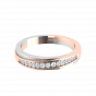 Two Tone Treat Diamond Ring