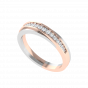 Two Tone Treat Diamond Ring