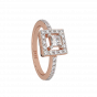 The Sweet Square Gold Diamond Ring