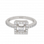 The Sweet Square Gold Diamond Ring