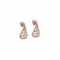 Christmas Tree Diamond and Gold Earring
