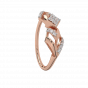 Diamond and Gold Christmas Star Ring