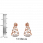 Christmas Tree Diamond and Gold Earring