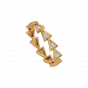 Vivid We Gold Diamond Ring