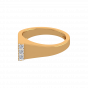 The Golden Flair Gold Diamond Ring